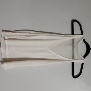 White tank with mesh Small